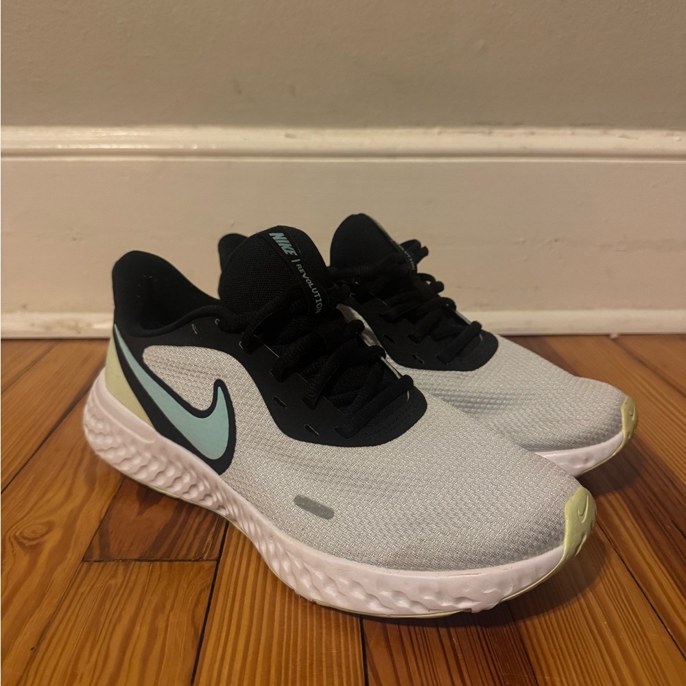 Nike Revolution 5 Running Sneakers in Pure Platinum Volt